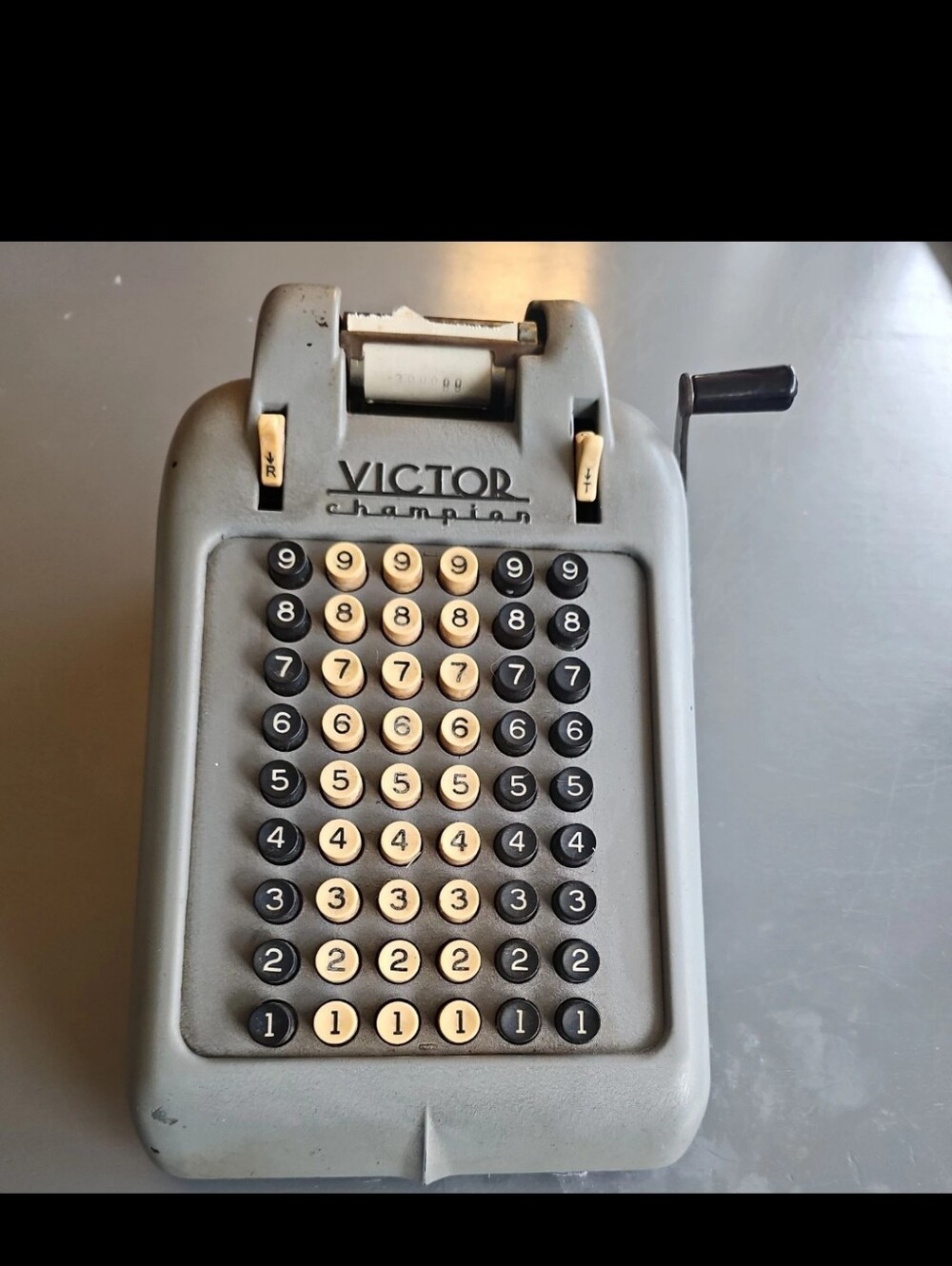 Vintage Victor Champion Adding Machine